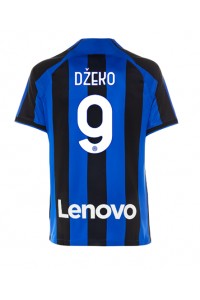 Fotbalové Dres Inter Milan Edin Dzeko #9 Domácí Oblečení 2022-23 Krátký Rukáv